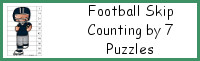 Football Skip Counting by 7 Puzzles