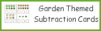 Garden Themed Subtraction Cards