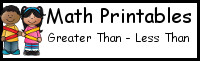 Greater Than - Less Than Printables