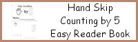 Hand Skip Counting by 5 Easy Reader Book