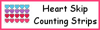 Heart Theme Skip Counting Strips