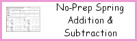 No-Prep Spring Themed Addition & Subtraction