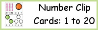 Number Clip Cards 1 to 20