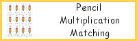 Pencil Multiplication Matching Puzzles