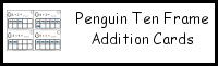 Penguin Ten Frame Addition Cards