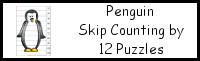 Penguin Skip Counting by 12 Puzzles