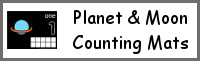 Planet & Moon Themed Counting Mats: 1 to 10