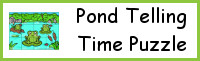 Pond Telling Time Puzzle