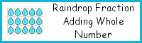 Raindrop Adding Fractions to Make Whole Number