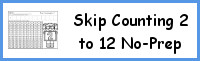 Skip Counting 2 to 12 No-Prep Worksheet