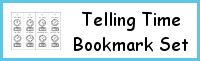 Telling Time Bookmark Set