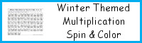 Winter Themed Multiplication Spin & Color