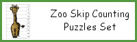 Zoo Skip Counting Puzzles: 1 to 12