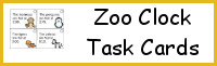 Zoo Clock Task Cards