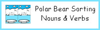 Polar Bear Sorting Noun and Verbs