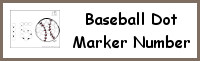 Baseball Number Dot Marker & Counting