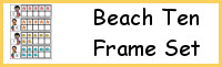 Beach Ten Frame Activities (1-20)