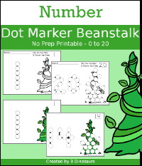 Beanstalk Number Dot Marker & Counting 