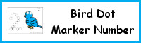 Bird Number Dot Marker & Counting