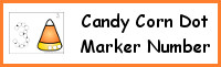 Candy Corn Number Dot Marker & Counting