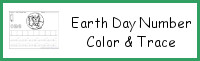 Earth Day Themed Number Color & Trace