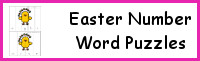 Easter Number Word Puzzles