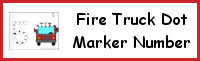 Fire Truck Number Dot Marker & Counting