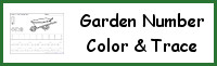 Garden Themed Number Color & Trace