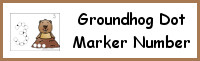 Groundhog Number Dot Marker & Counting