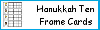 Hanukkah Ten Frame Cards