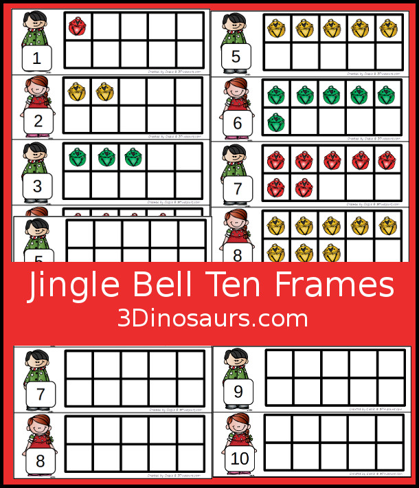 Free Jingle Bells Frame Cards - two different types of cards to use with  jingle bells - 3Dinosaurs.com