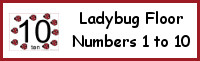 Ladybug Floor Numbers 1 to 10