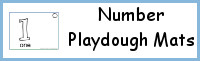 Number Playdough Mat: 1 to 20