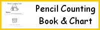 Pencil Counting Book & Chart