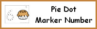 Pie Number Dot Marker & Counting