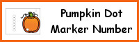 Pumpkin Number Dot Marker & Counting