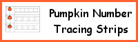 Pumpkin Number Tracing Strips