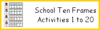 School Ten Frame Activities 1-20