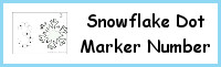 Snowflake Number Dot Marker & Counting