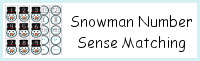 Snowman Number Sense Matching