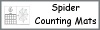 Spider Themed Number Counting Mats