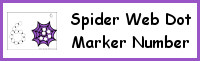 Spider Web Number Dot Marker & Counting