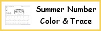 Summer Themed Number Color & Trace