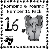 Romping & Roaring Number 16 Pack - 3Dinosaurs.com