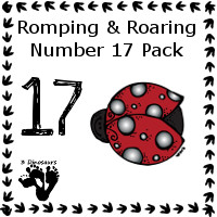 Romping & Roaring Number 17 Pack - 3Dinosaurs.com