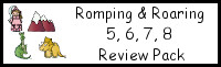 Romping & Roaring Number 5,6,7,8 Review Pack (with Princess Theme)