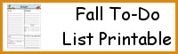 Fall Themed Organizing Printables