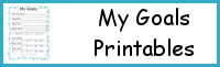 My Goals Printables