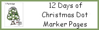 12 Days of Christmas Dot Marker Pages