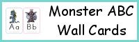 Monster ABC Wall Cards